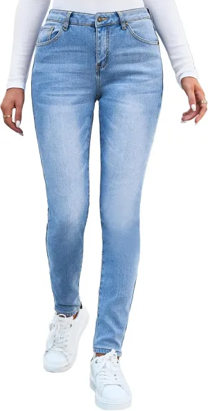 GRAPENT Fleece Lined Leggings Womens Skinny Jeans High Waisted Thermal Jeggings Winter Stretch Denim Pants Warm