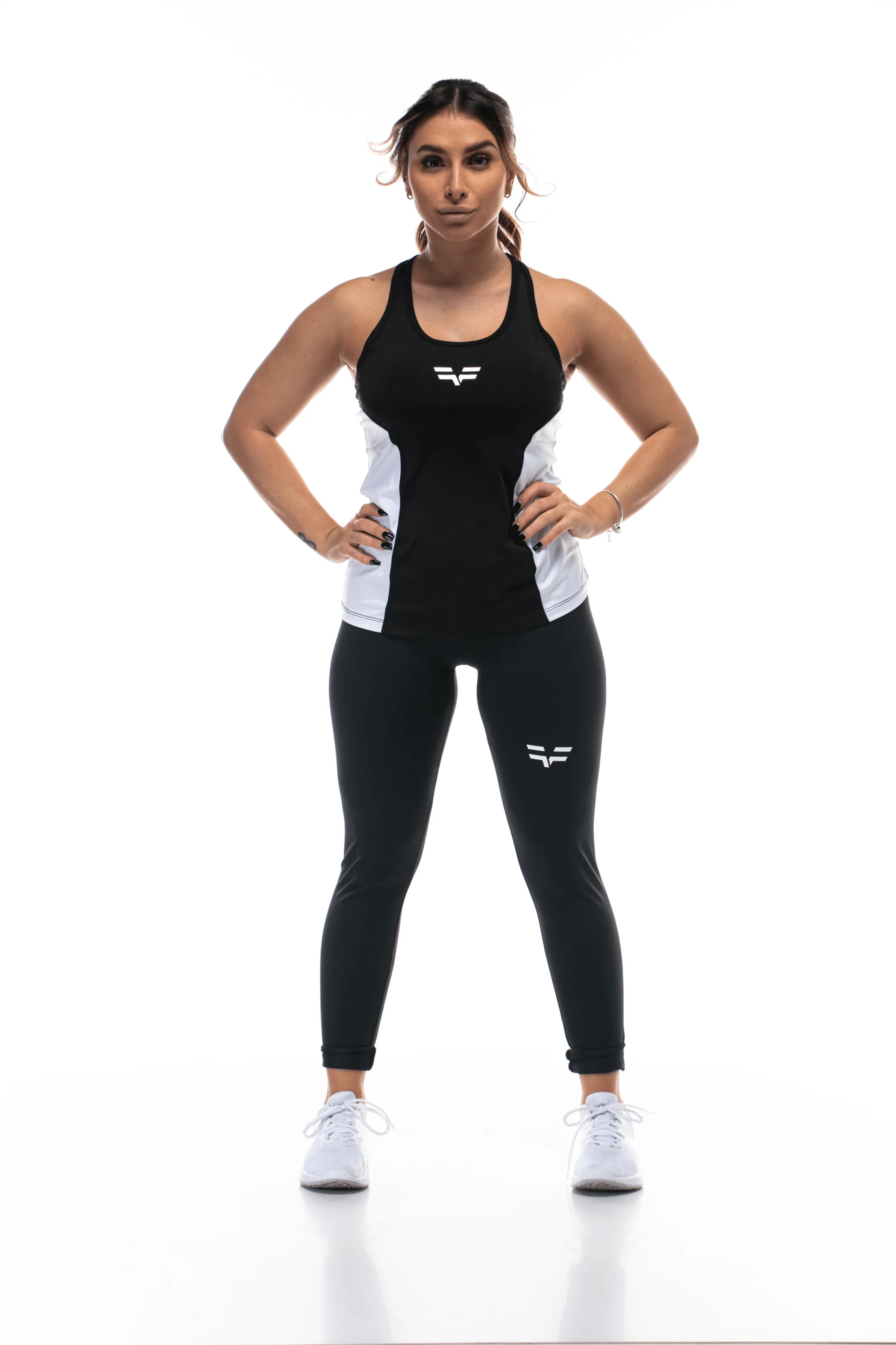 GymFreak Womens Active Vest - Black