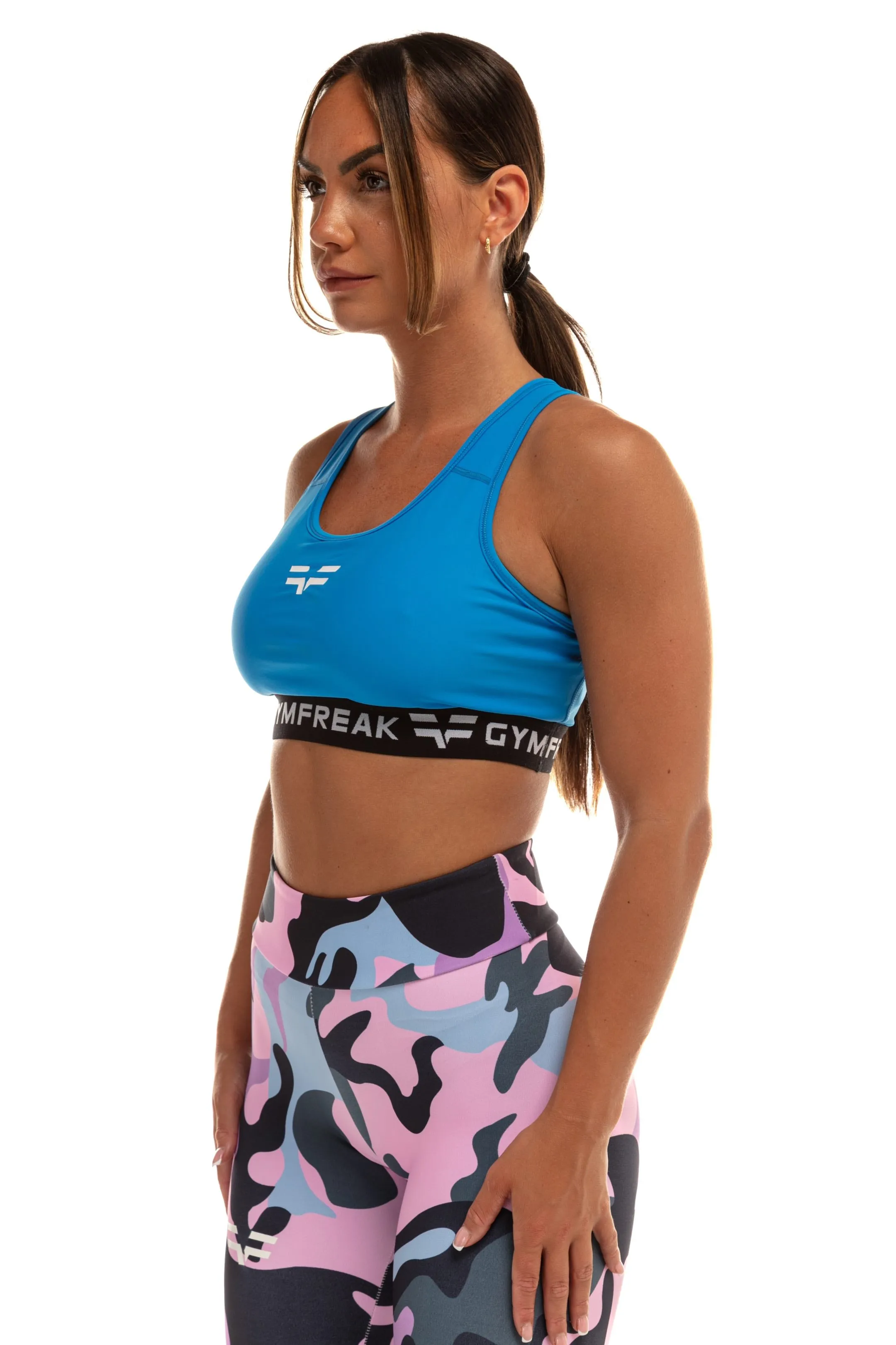 GymFreak Womens Pro Bra - Blue