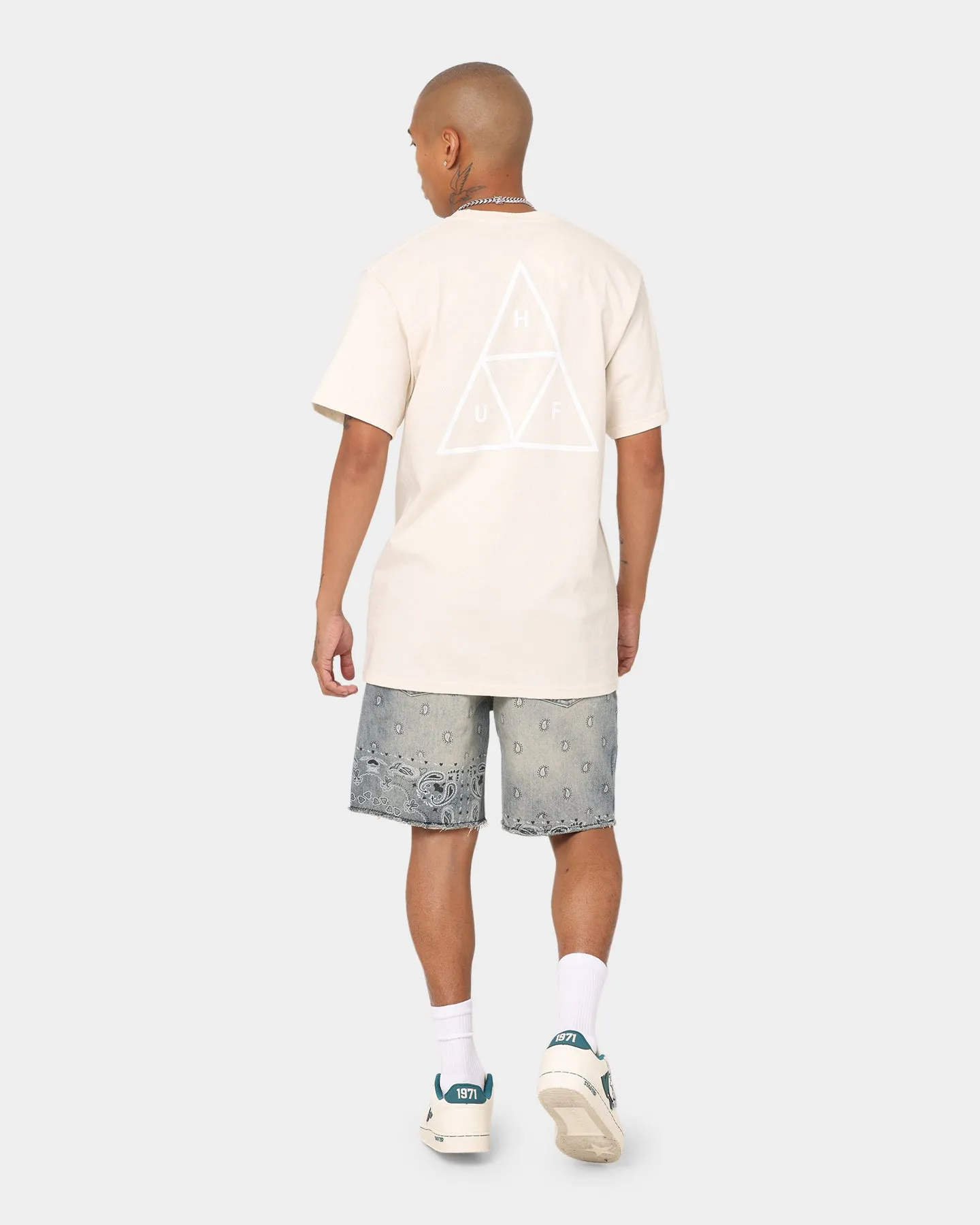 HUF Essentials Triple Triangle T-Shirt Natural
