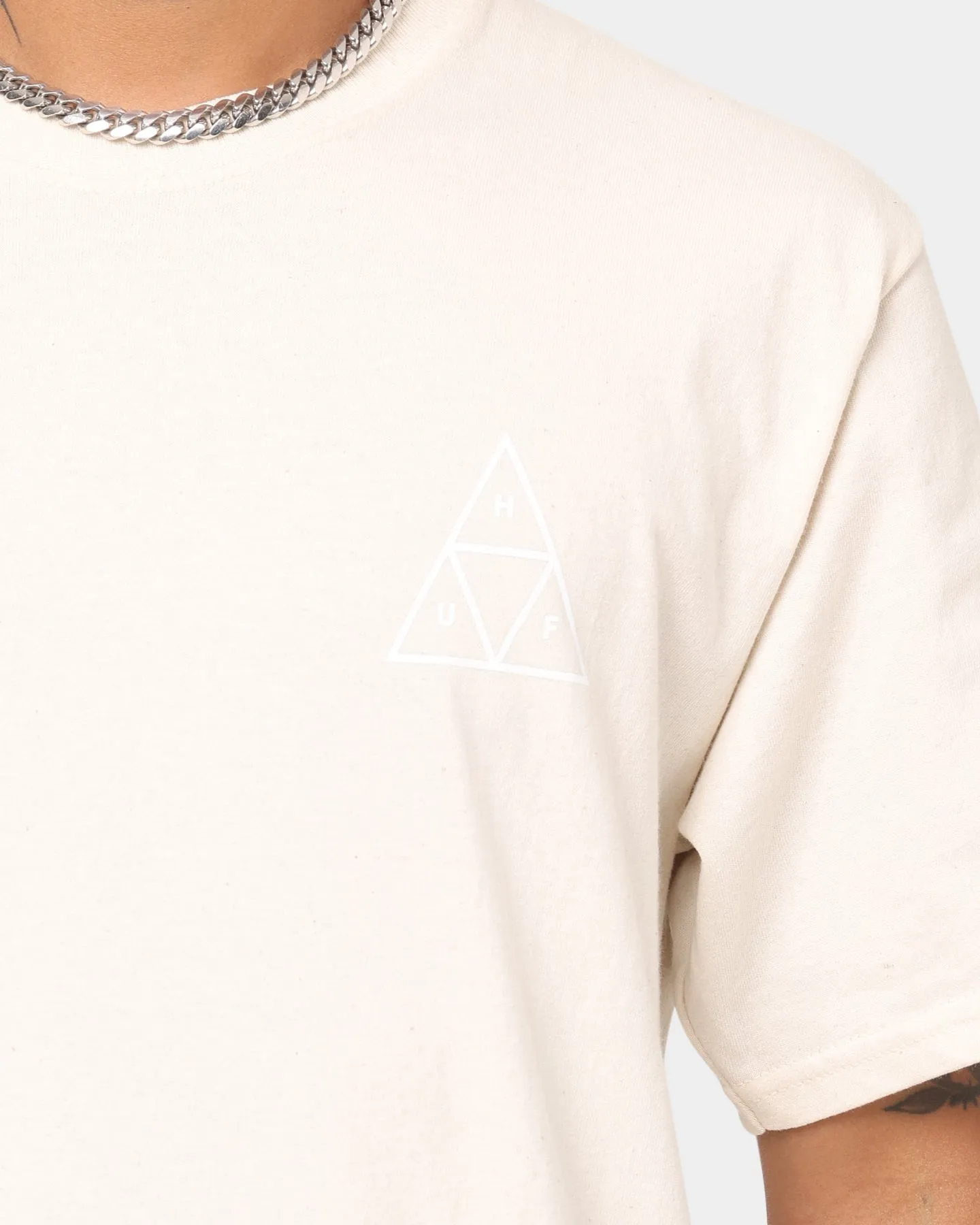 HUF Essentials Triple Triangle T-Shirt Natural
