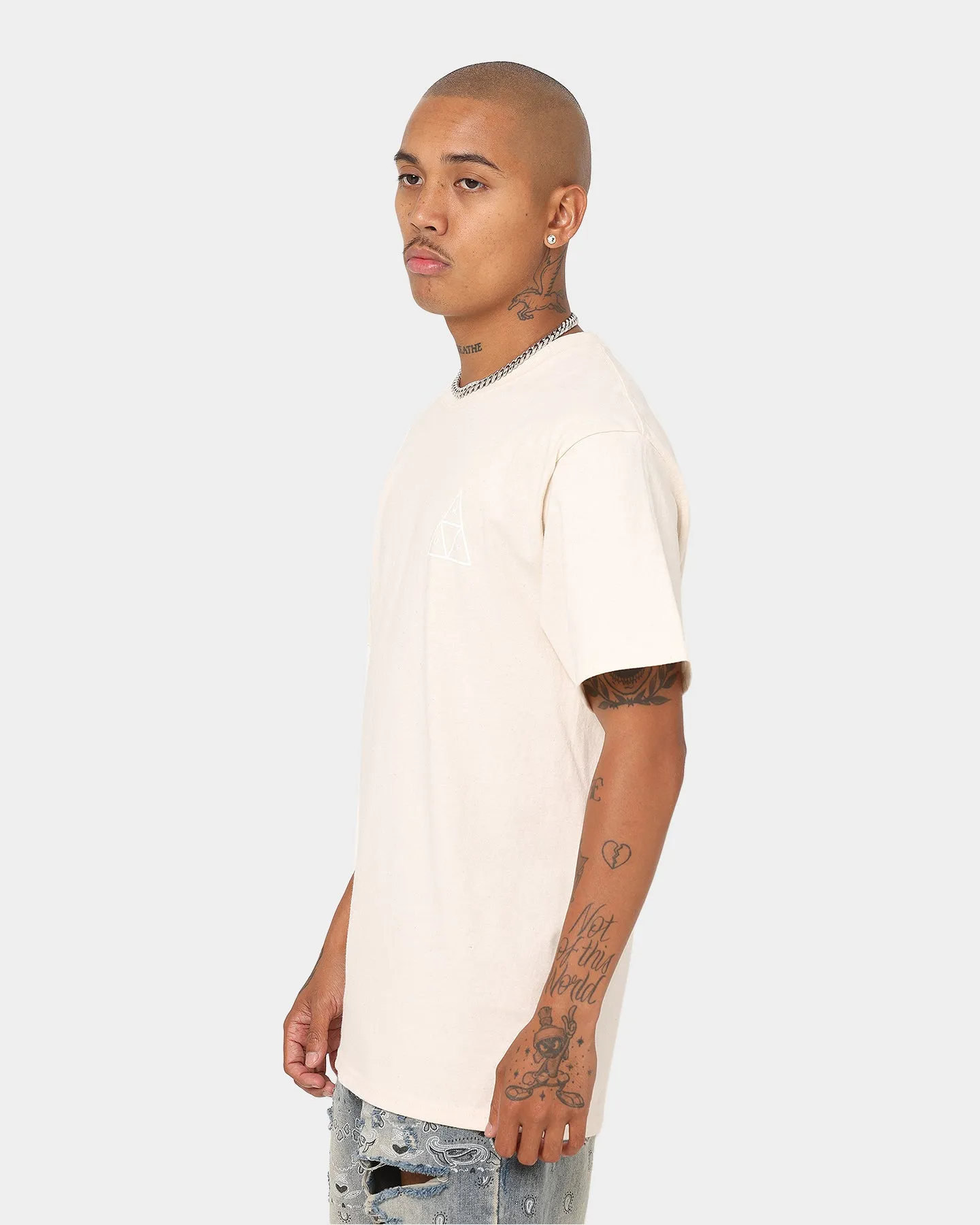 HUF Essentials Triple Triangle T-Shirt Natural