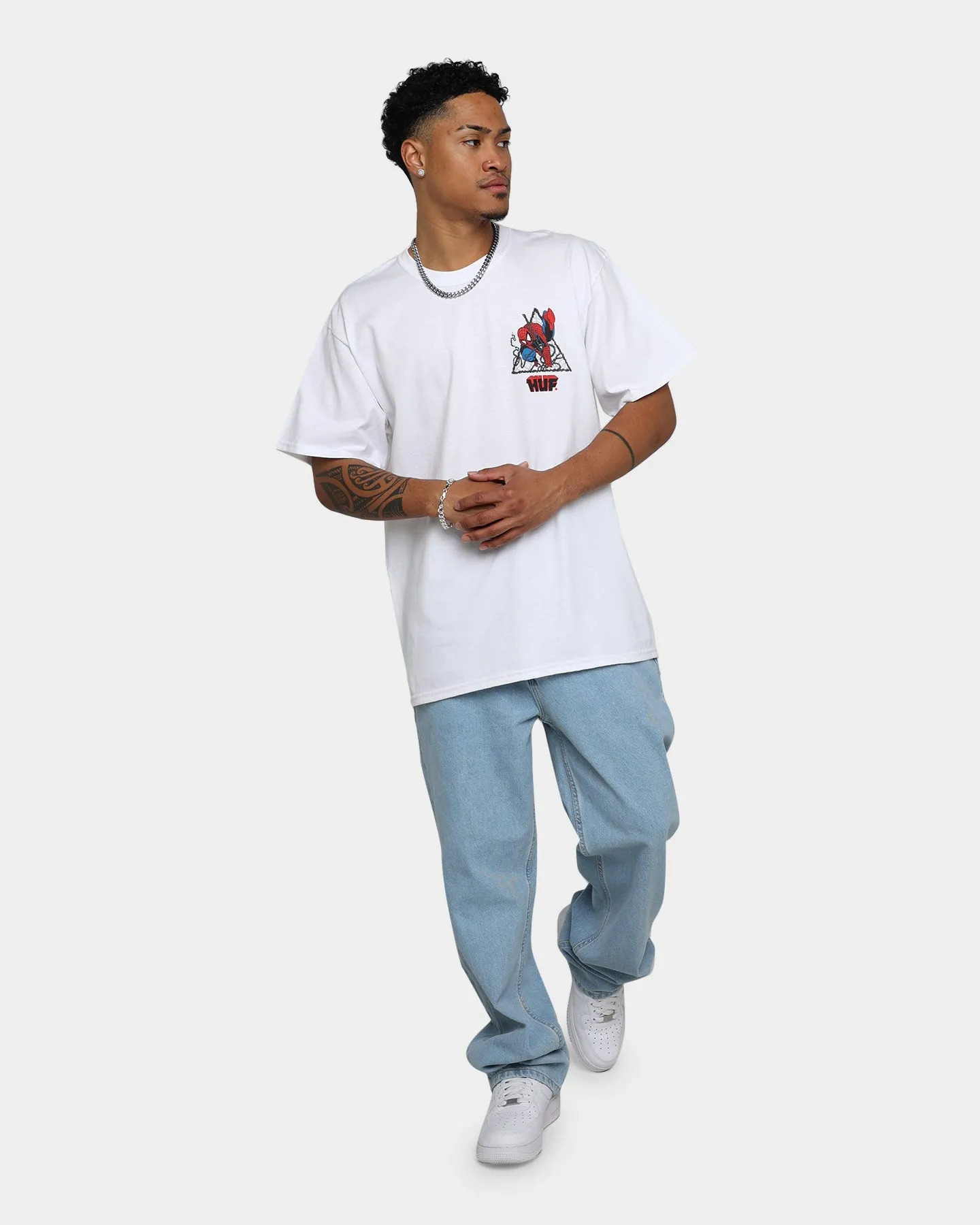 HUF X Marvel Thwip Triangle T-Shirt White