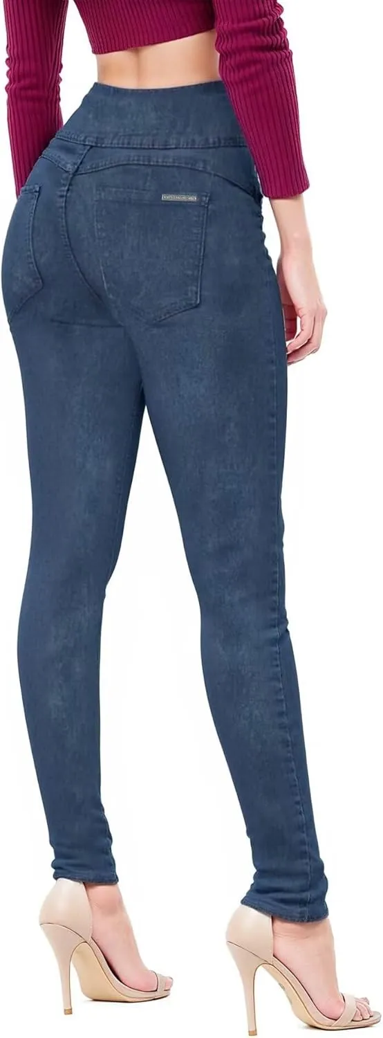 Hybrid & Company Women's Butt Lift Skinny High Waisted V3 Super Comfy Stretch Denim Pants