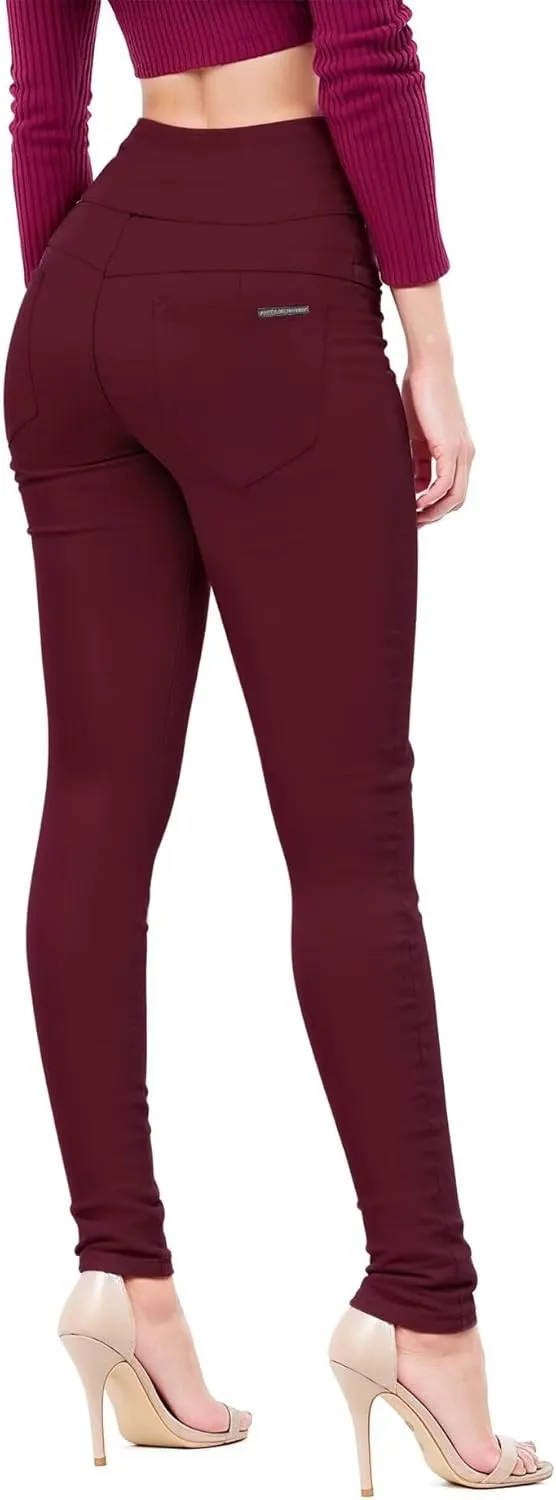 Hybrid & Company Women's Butt Lift Skinny High Waisted V3 Super Comfy Stretch Denim Pants