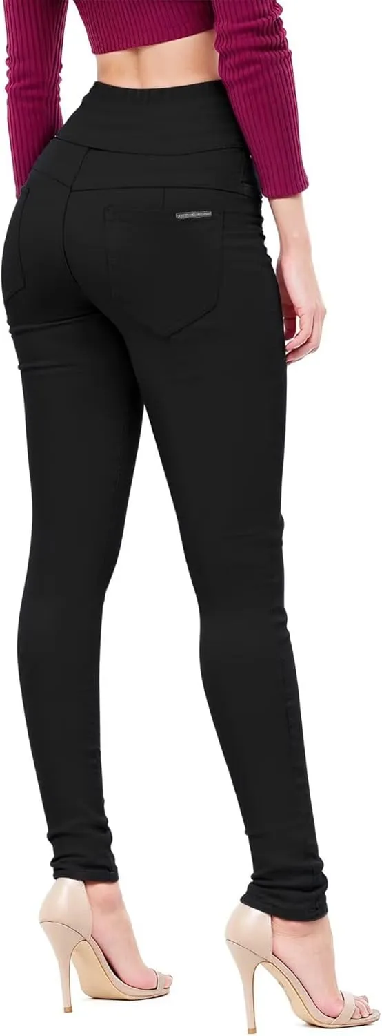 Hybrid & Company Women's Butt Lift Skinny High Waisted V3 Super Comfy Stretch Denim Pants