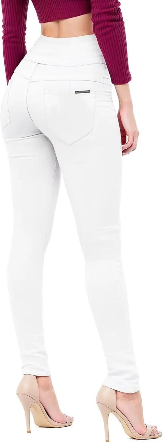 Hybrid & Company Women's Butt Lift Skinny High Waisted V3 Super Comfy Stretch Denim Pants
