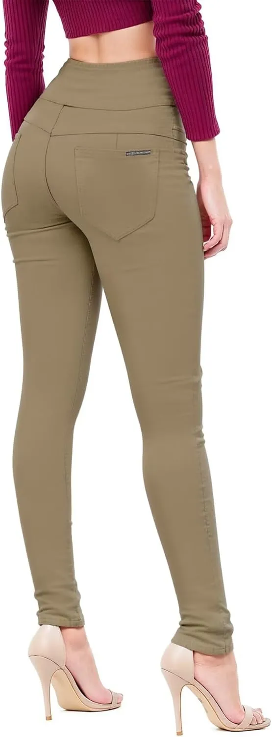 Hybrid & Company Women's Butt Lift Skinny High Waisted V3 Super Comfy Stretch Denim Pants
