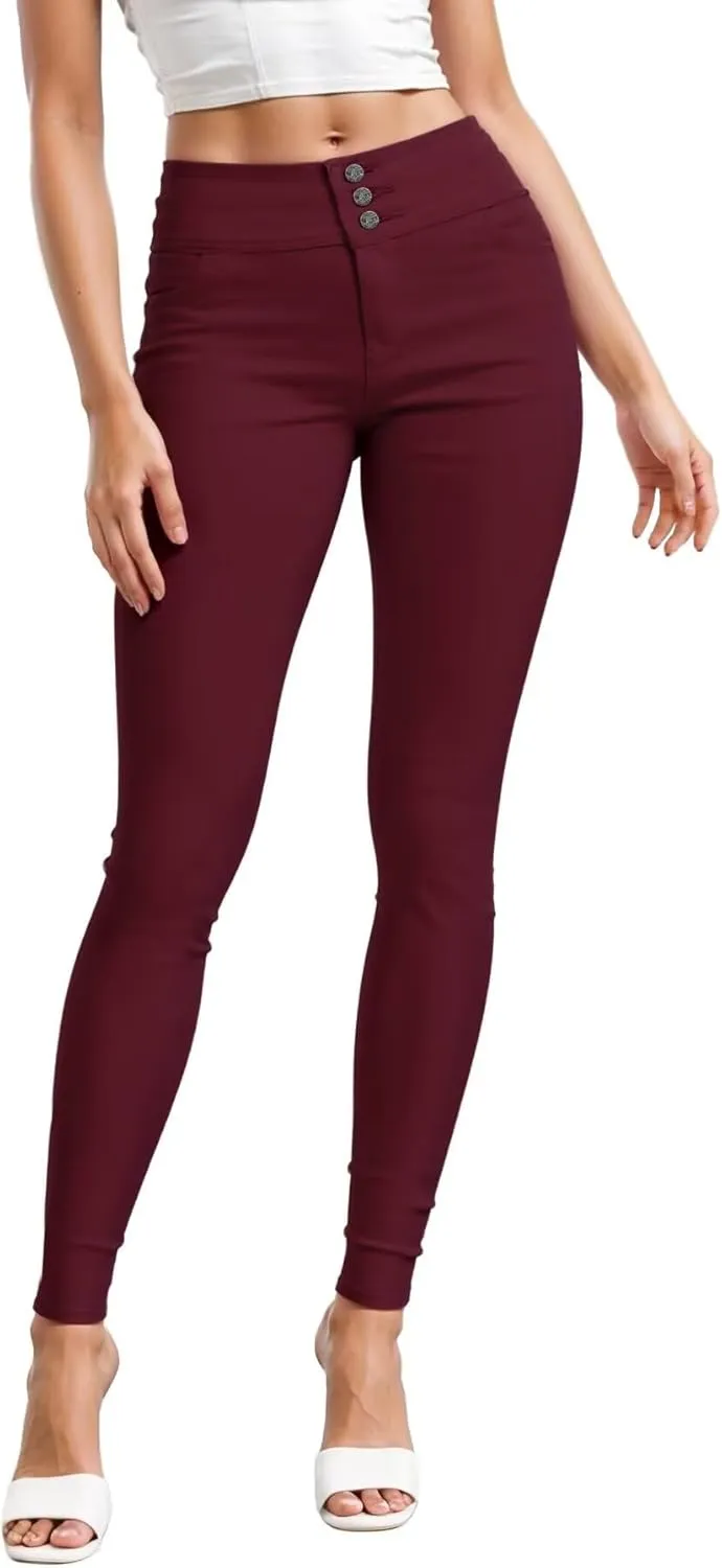 Hybrid & Company Women's Butt Lift Skinny High Waisted V3 Super Comfy Stretch Denim Pants