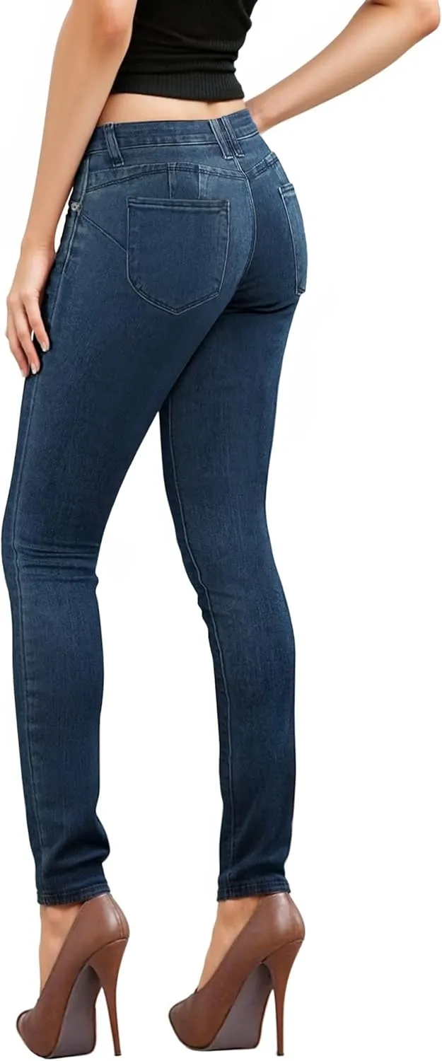 Hybrid & Company Women's Butt Lift Stretch Denim Jeans