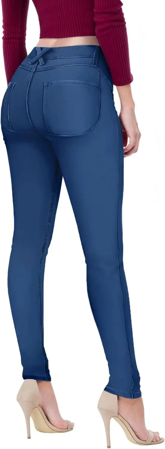 Hybrid & Company Women's Extreme Butt Lift Stretch Denim Jeans