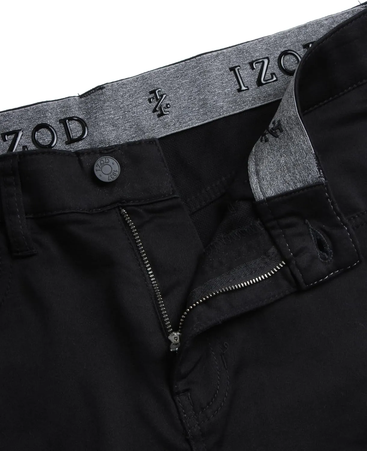 IZOD Men's Jeans - Regular Fit Comfort Stretch Knit Denim Jeans - Straight Leg Casual Pants for Men
