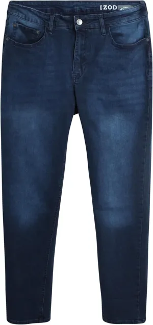 IZOD Men's Slim Fit Jeans - Classic Comfort Stretch Lightweight Denim Jeans - Casual Work Pants for Men