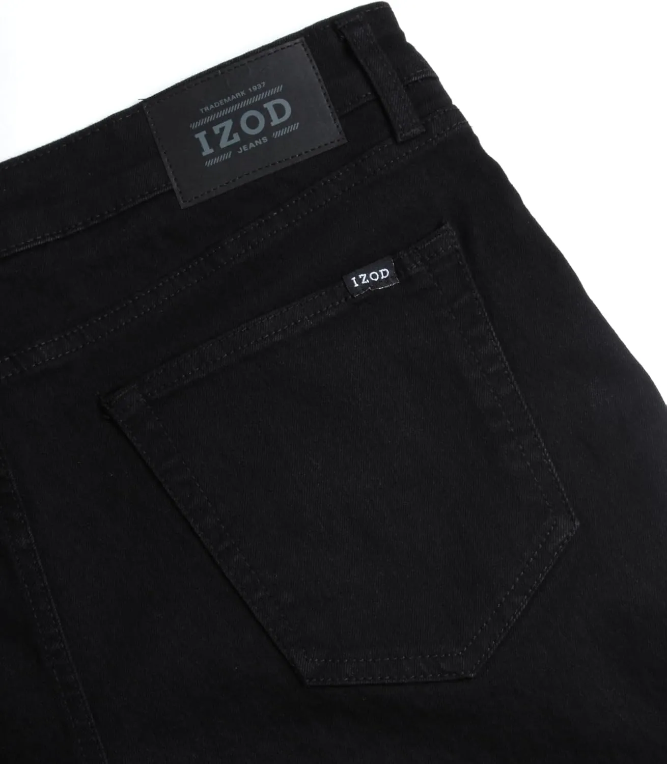 IZOD Men's Slim Fit Jeans - Classic Comfort Stretch Lightweight Denim Jeans - Casual Work Pants for Men