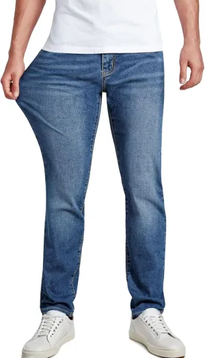 JMIERR Men's Jeans Classic Regular Fit Straight Stretch Denim Pants