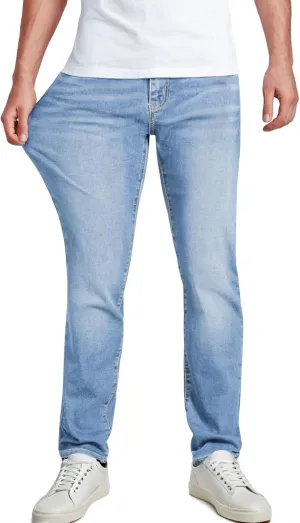 JMIERR Men's Jeans Classic Regular Fit Straight Stretch Denim Pants