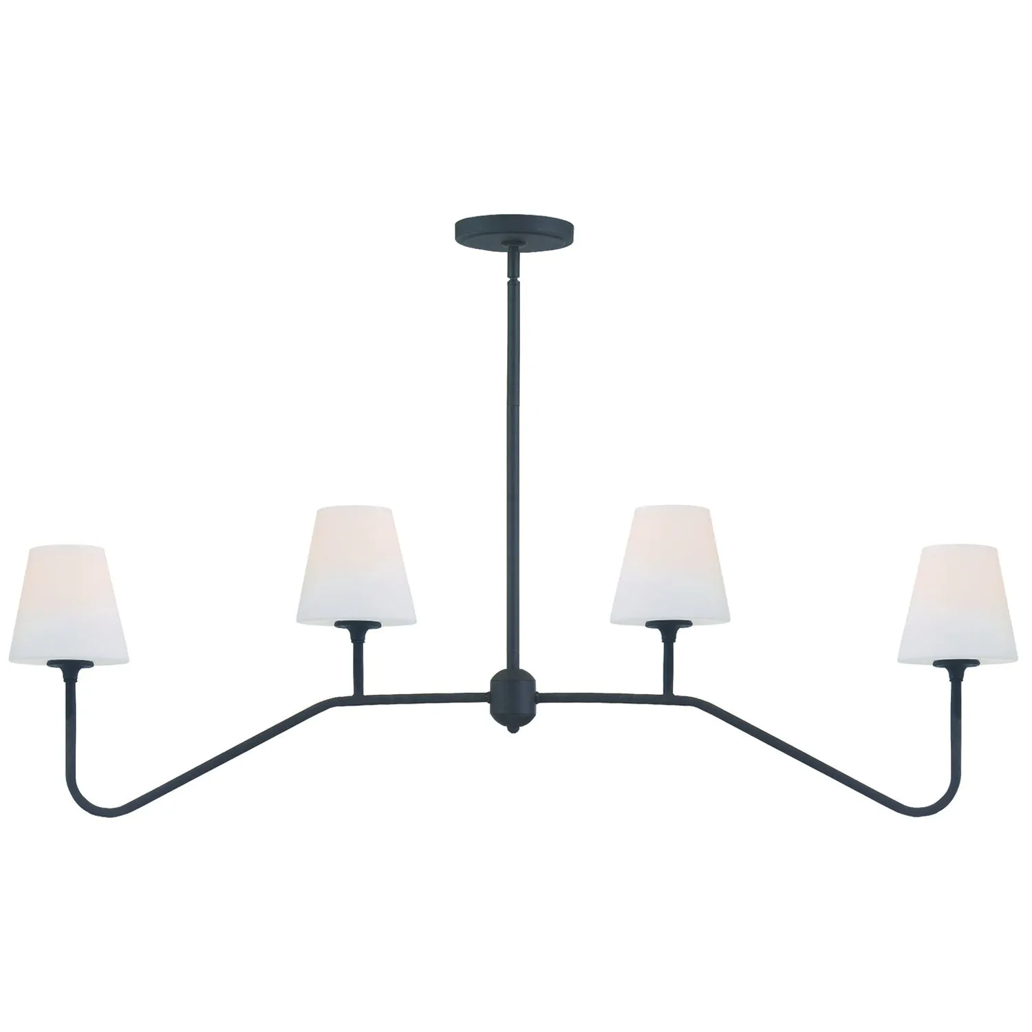 Keenan 4 Light Black Forged Chandelier