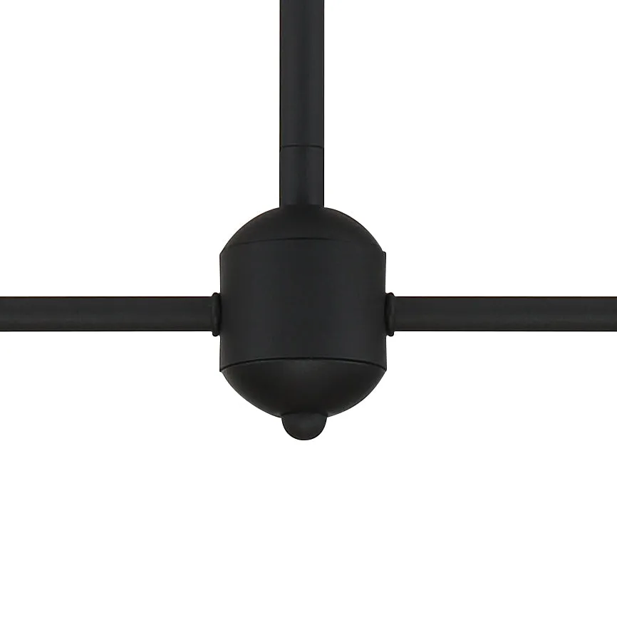 Keenan 4 Light Black Forged Chandelier