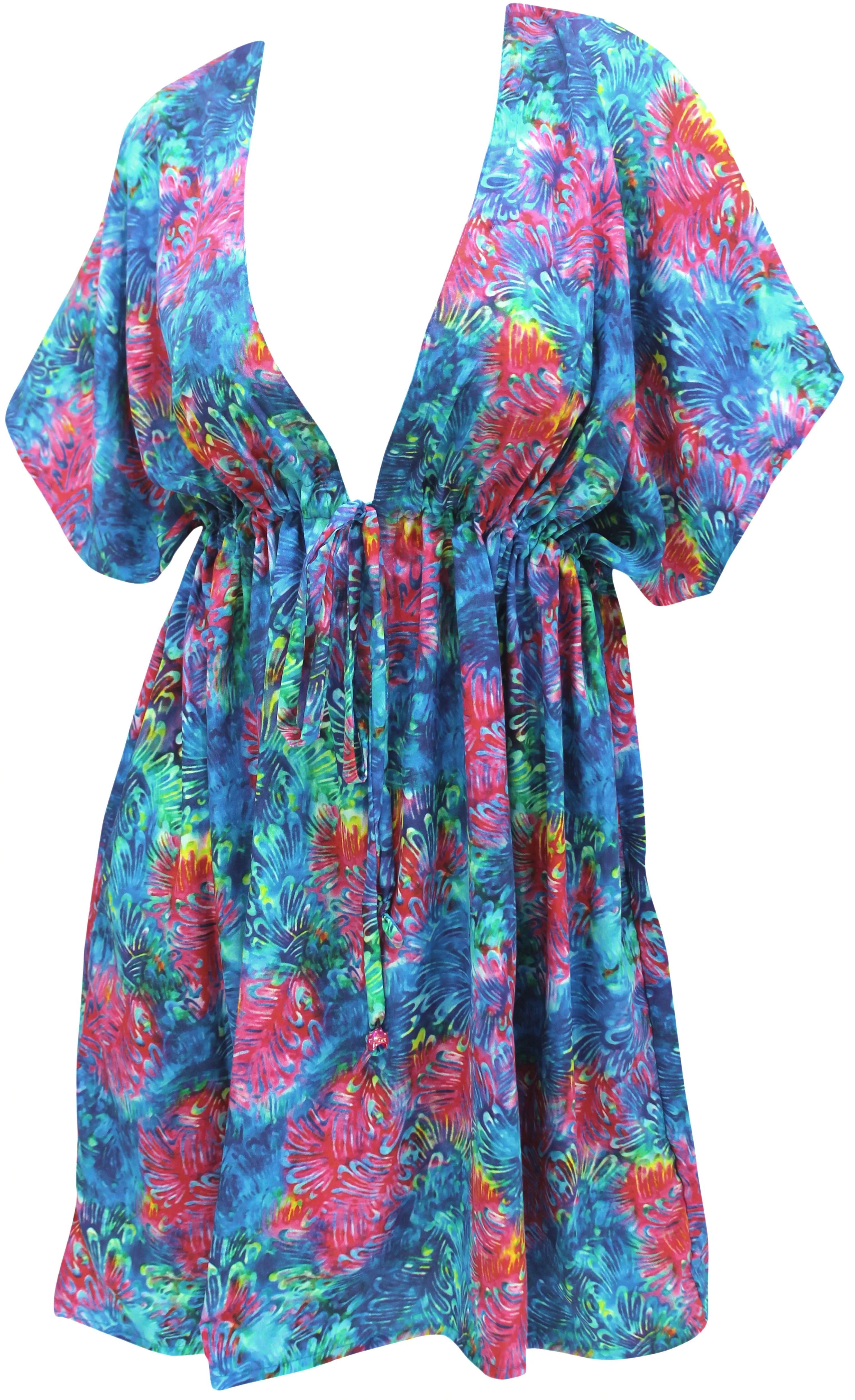 LA LEELA Women's Beach Swimming Bathing Suit Cover ups XL-XXL Multicolor-F236