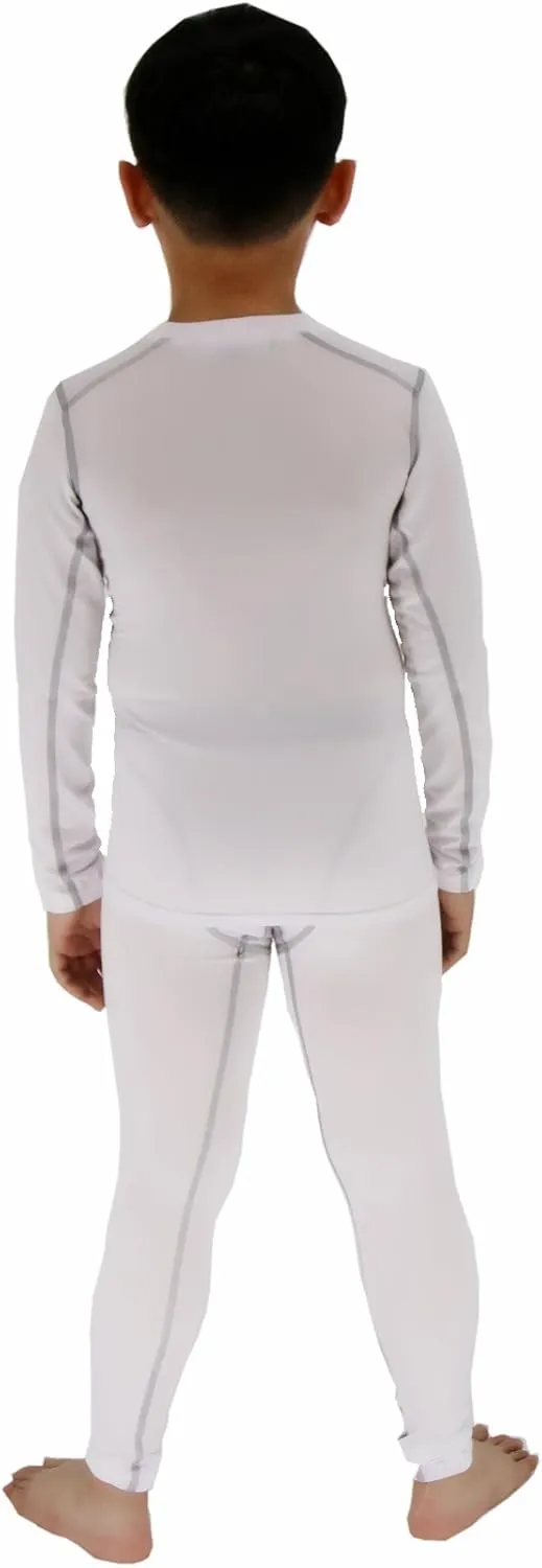 LANBAOSI Boys & Girls Long Sleeve Compression Shirts and Pant 2 Pcs Set