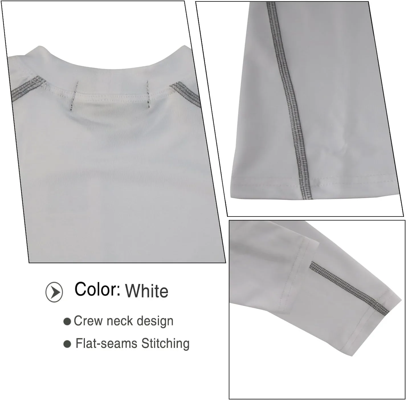 LANBAOSI Boys & Girls Long Sleeve Compression Shirts and Pant 2 Pcs Set