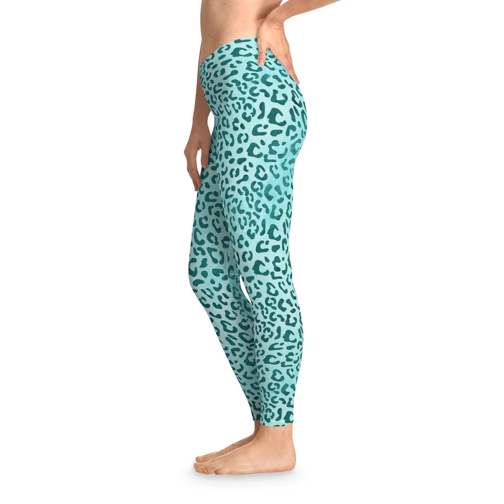 Leopard Print Mid Waist Fitness Leggings