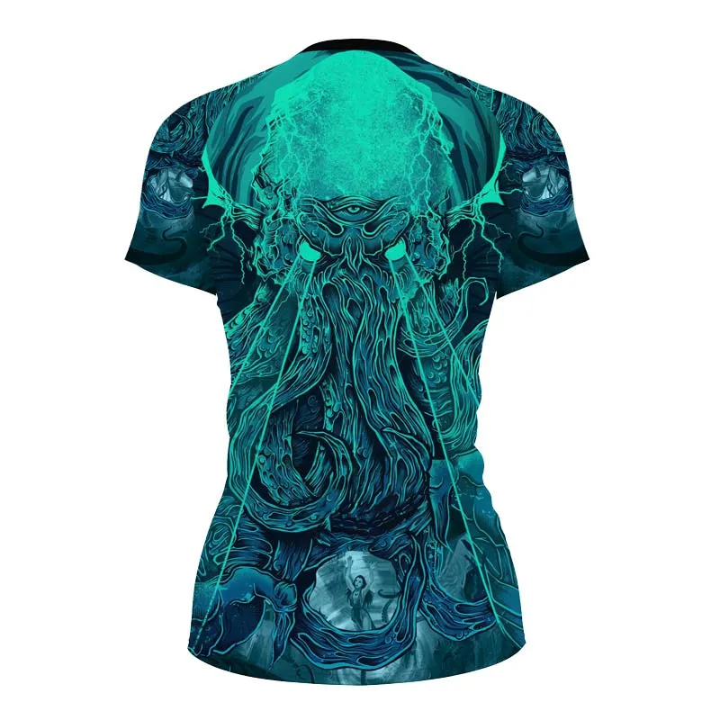 Leviathan of Madness Women's Short Sleeve Rash Guard