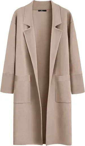 LILLUSORY Women's Long Dressy Cardigan Sweaters Fall Oversized Coatigan Jackets 2025 Knit Business Casual Winter Coats