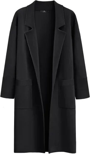 LILLUSORY Women's Long Dressy Cardigan Sweaters Fall Oversized Coatigan Jackets 2025 Knit Business Casual Winter Coats