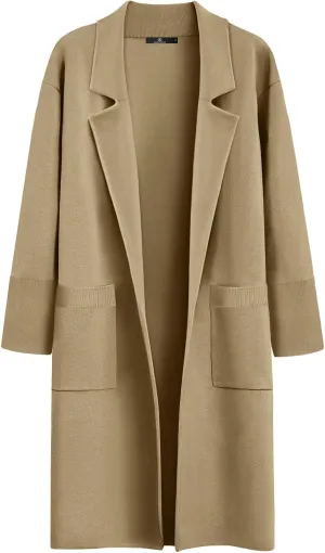 LILLUSORY Women's Long Dressy Cardigan Sweaters Fall Oversized Coatigan Jackets 2025 Knit Business Casual Winter Coats
