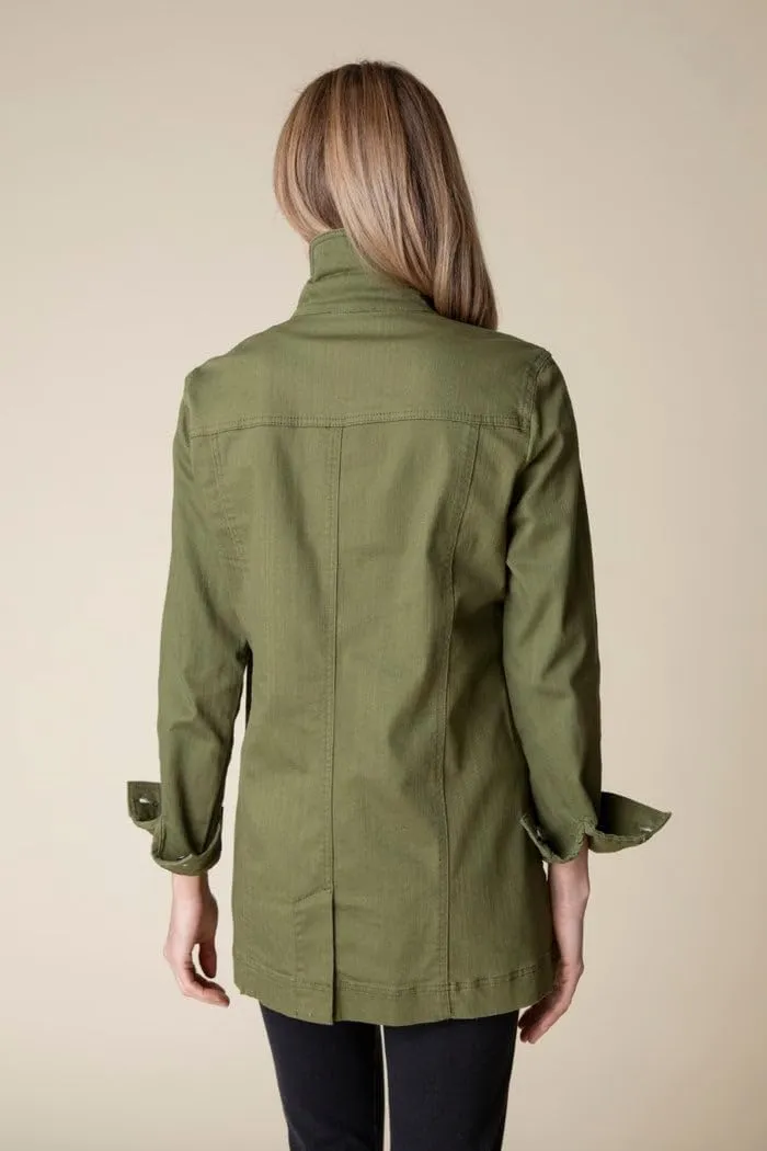 Long Stretch Denim Boyfriend Habitat Jacket