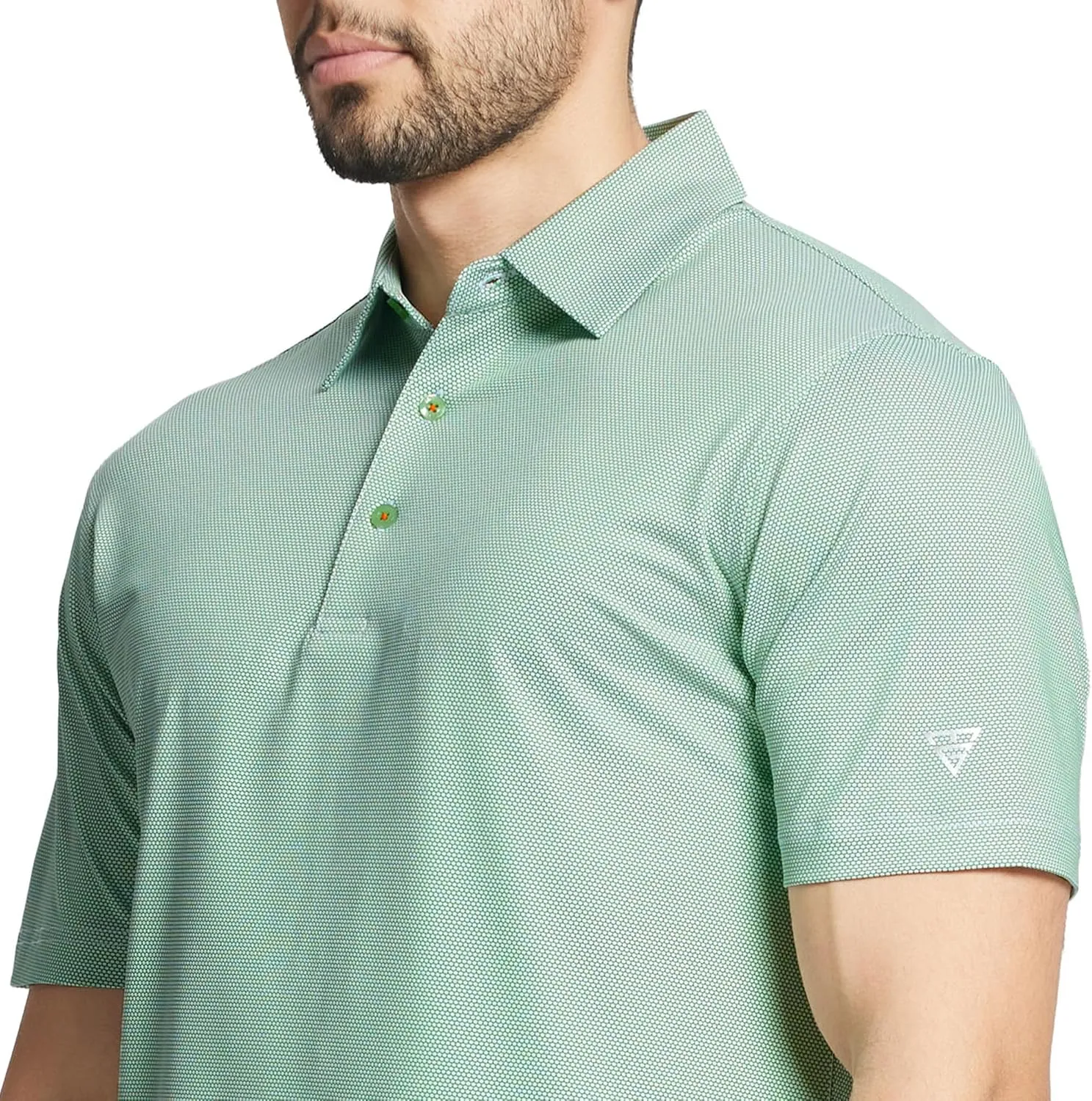 M MAELREG Golf Shirts for Men Dry fit Sports Jacquard Lightweight Performance Texture Short Sleeve Collared Polo Shirts