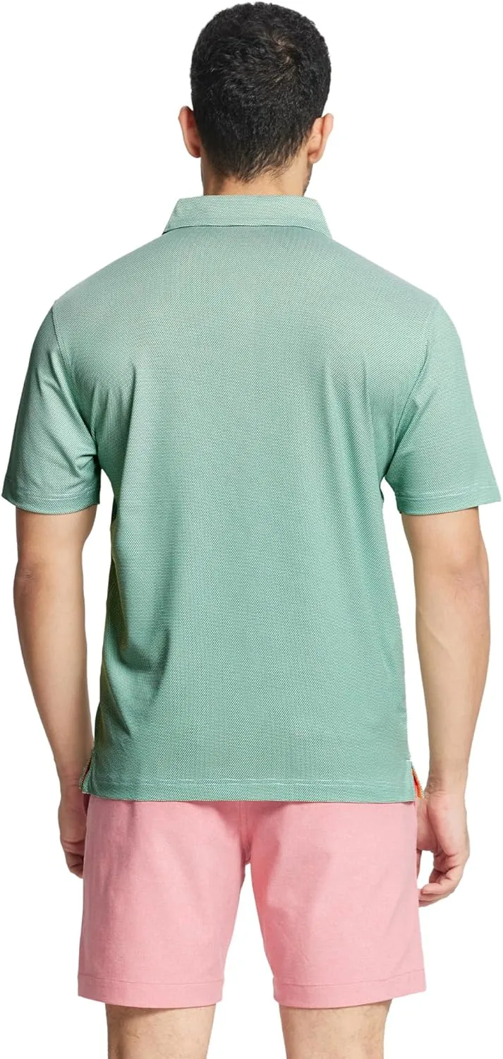 M MAELREG Golf Shirts for Men Dry fit Sports Jacquard Lightweight Performance Texture Short Sleeve Collared Polo Shirts