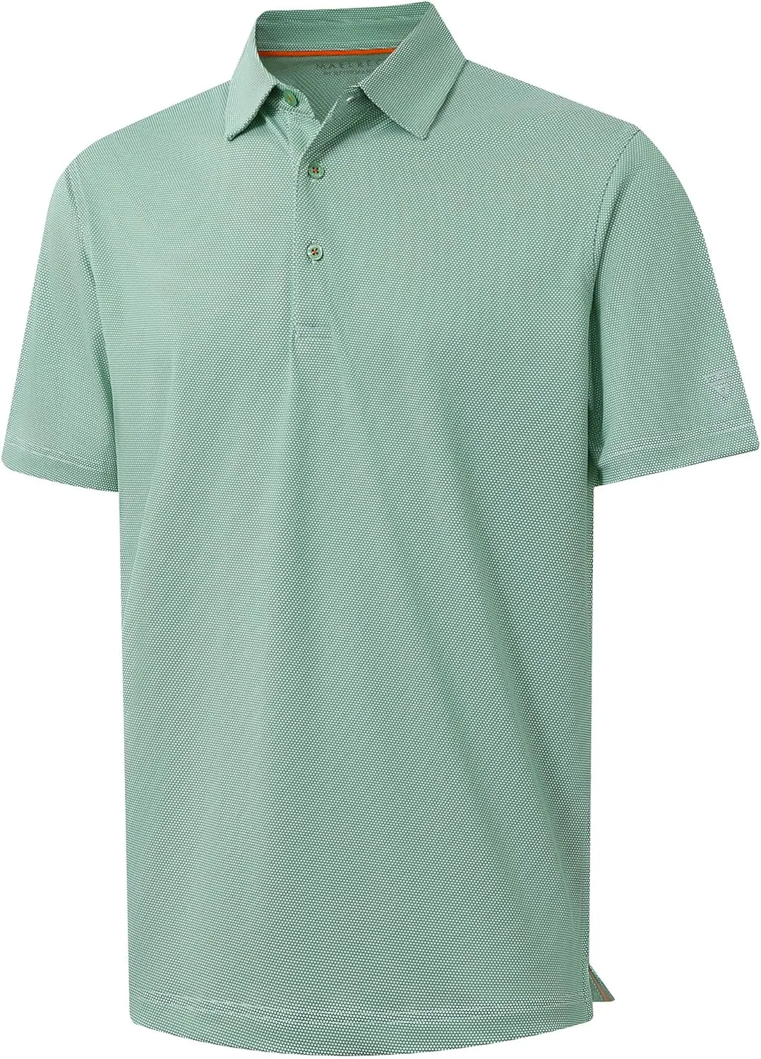 M MAELREG Golf Shirts for Men Dry fit Sports Jacquard Lightweight Performance Texture Short Sleeve Collared Polo Shirts