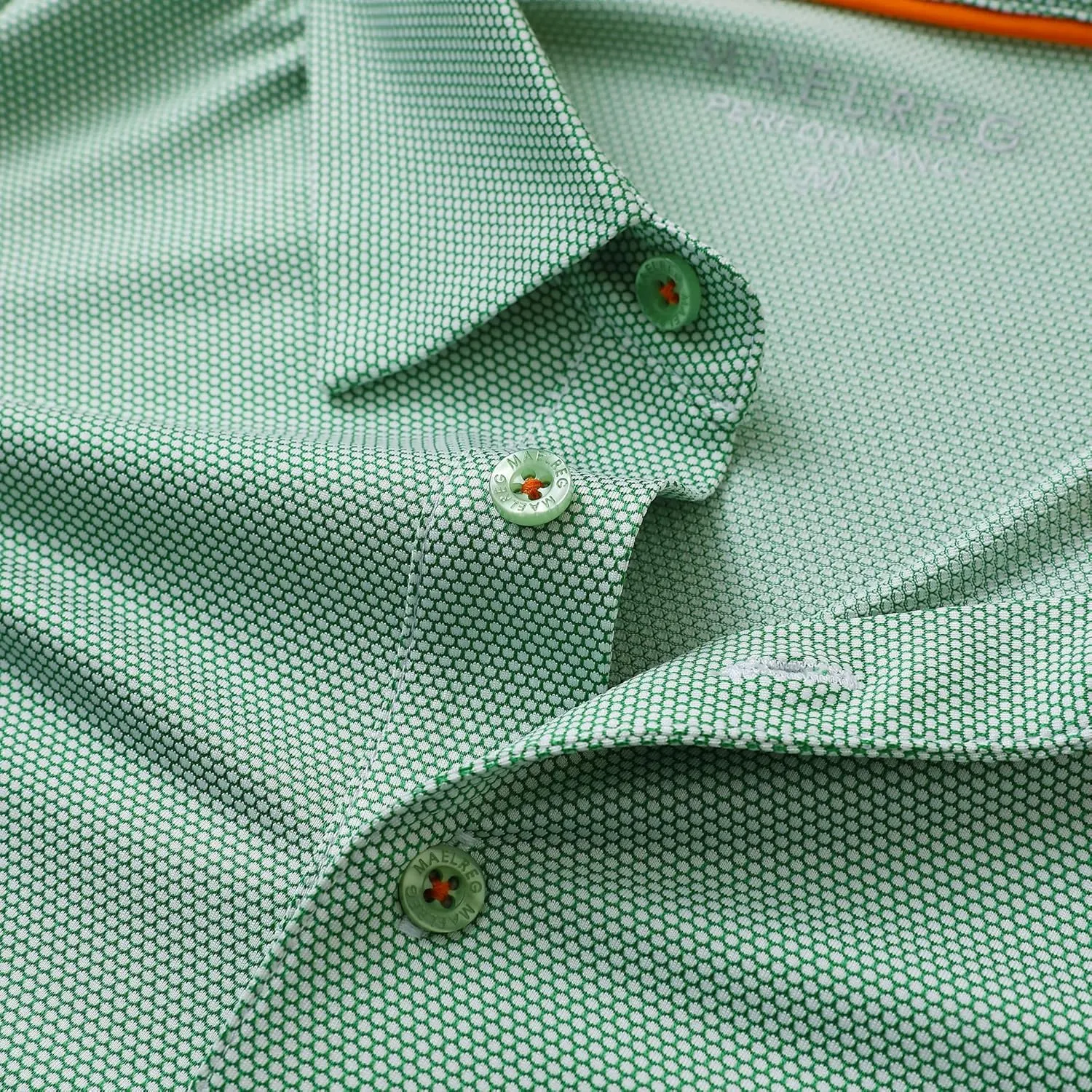 M MAELREG Golf Shirts for Men Dry fit Sports Jacquard Lightweight Performance Texture Short Sleeve Collared Polo Shirts