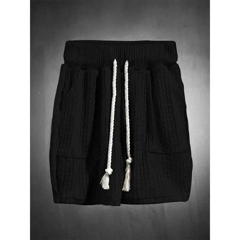 MEN'S ART CASUAL PRINT SHORTS SET 08763200YM