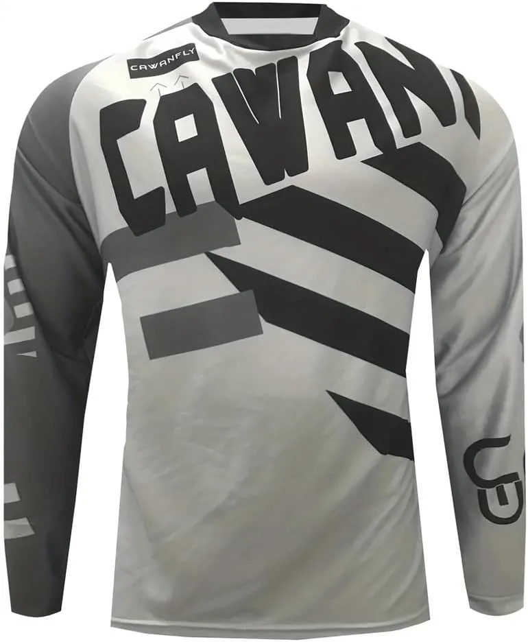 Men's Bike Shirts Long Sleeve Quick Dry Running Hiking Tops Cycling Jerseys Sun Protection Bicycle T-Shirts