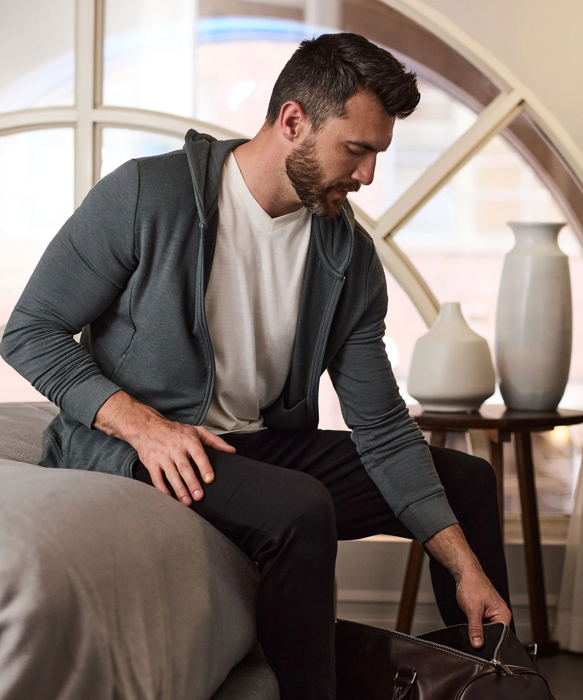 Men's Compact Travel Hoodie