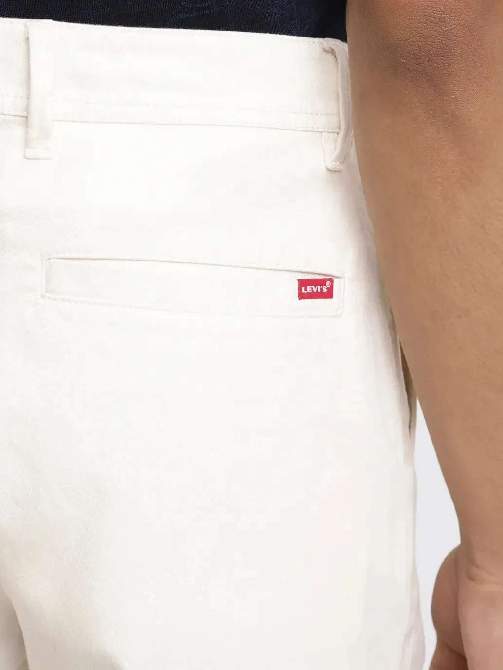 Men's Cream Regular Fit Shorts
