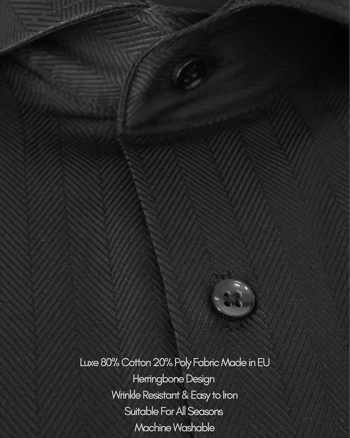 Men's French Cuff Dress Shirts with Cutaway Collar | Cufflinks Included | Luxe Long Sleeve Button-Up Shirt for Men