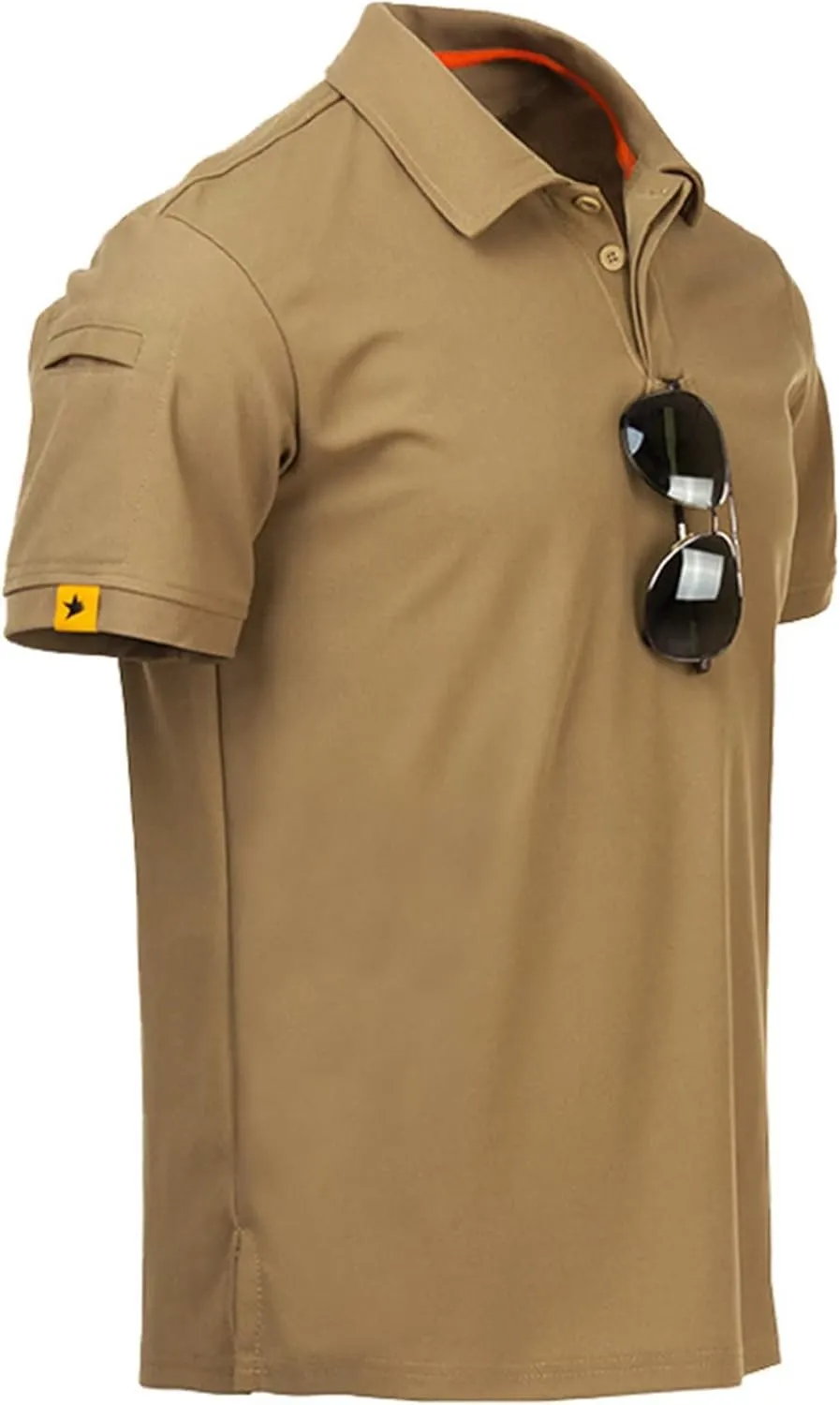 Mens Golf Polo Shirts Quick Dry Tactical Tops Short Slevee Outdoor Golf Tennis Polo T-Shirts Tops 3 Pack