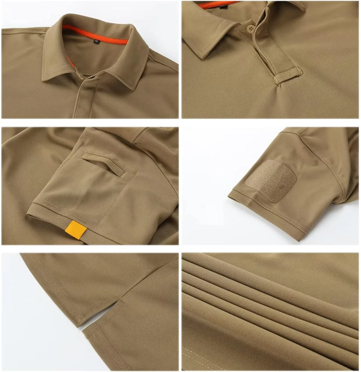 Mens Golf Polo Shirts Quick Dry Tactical Tops Short Slevee Outdoor Golf Tennis Polo T-Shirts Tops 3 Pack