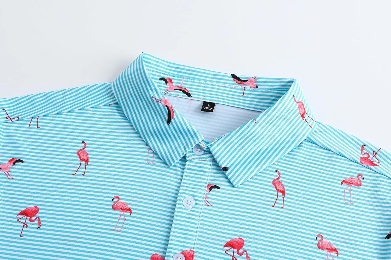 Mens Golf Polo Shirts Short Sleeve Performance Moisture Wicking Dry Fit Casual Print Funny Golf Polo Shirts for Men