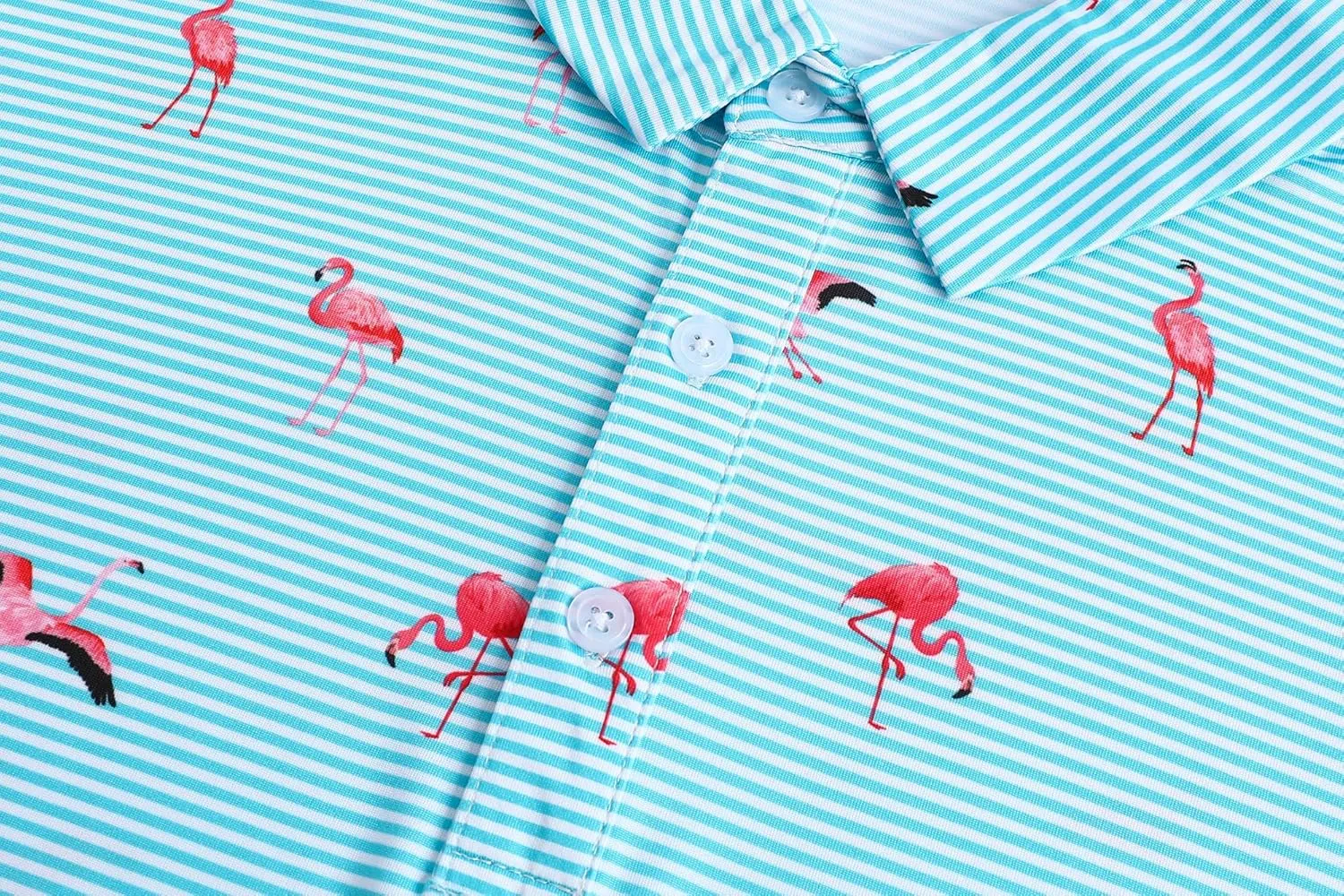 Mens Golf Polo Shirts Short Sleeve Performance Moisture Wicking Dry Fit Casual Print Funny Golf Polo Shirts for Men