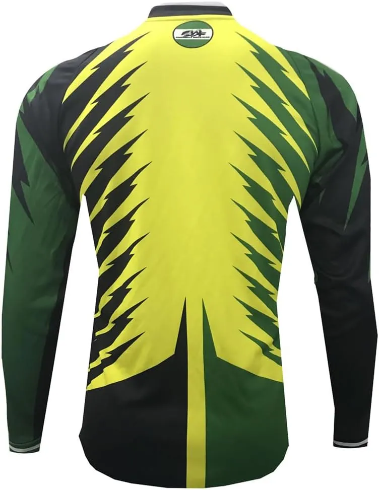 Men's Long Sleeve Off-Road Racing T-Shirts Mountain Bike Jerseys Downhill Motocross Shirts Quick Dry Tops, Small