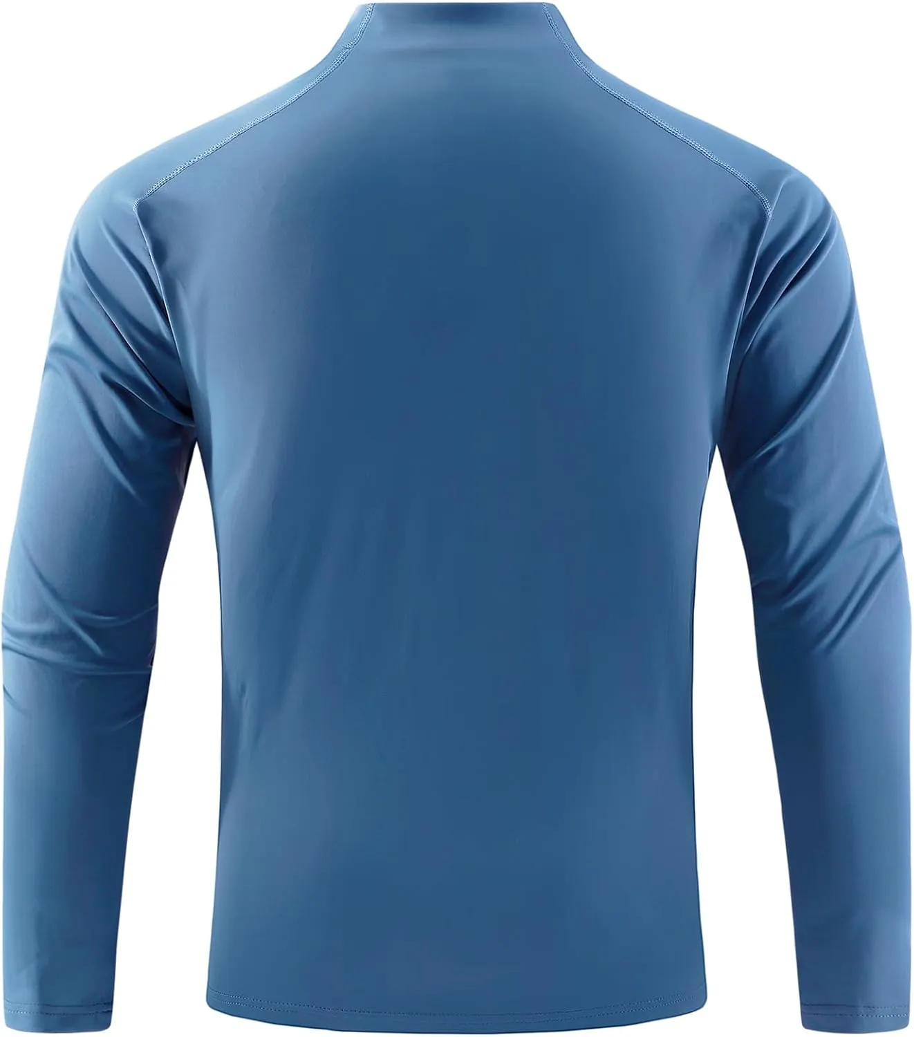Mens Running Shirts Skinny Moisture Wicking Quarter Zip Pullover Workout Outdoor Sports Golf Pickleball Shirts for Men