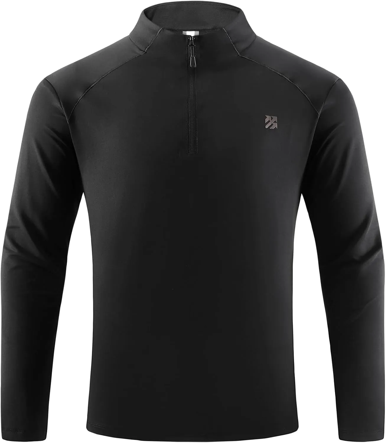 Mens Running Shirts Skinny Moisture Wicking Quarter Zip Pullover Workout Outdoor Sports Golf Pickleball Shirts for Men