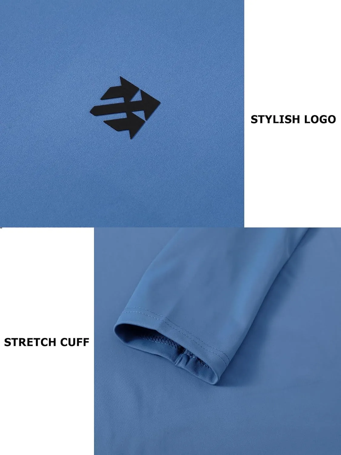 Mens Running Shirts Skinny Moisture Wicking Quarter Zip Pullover Workout Outdoor Sports Golf Pickleball Shirts for Men