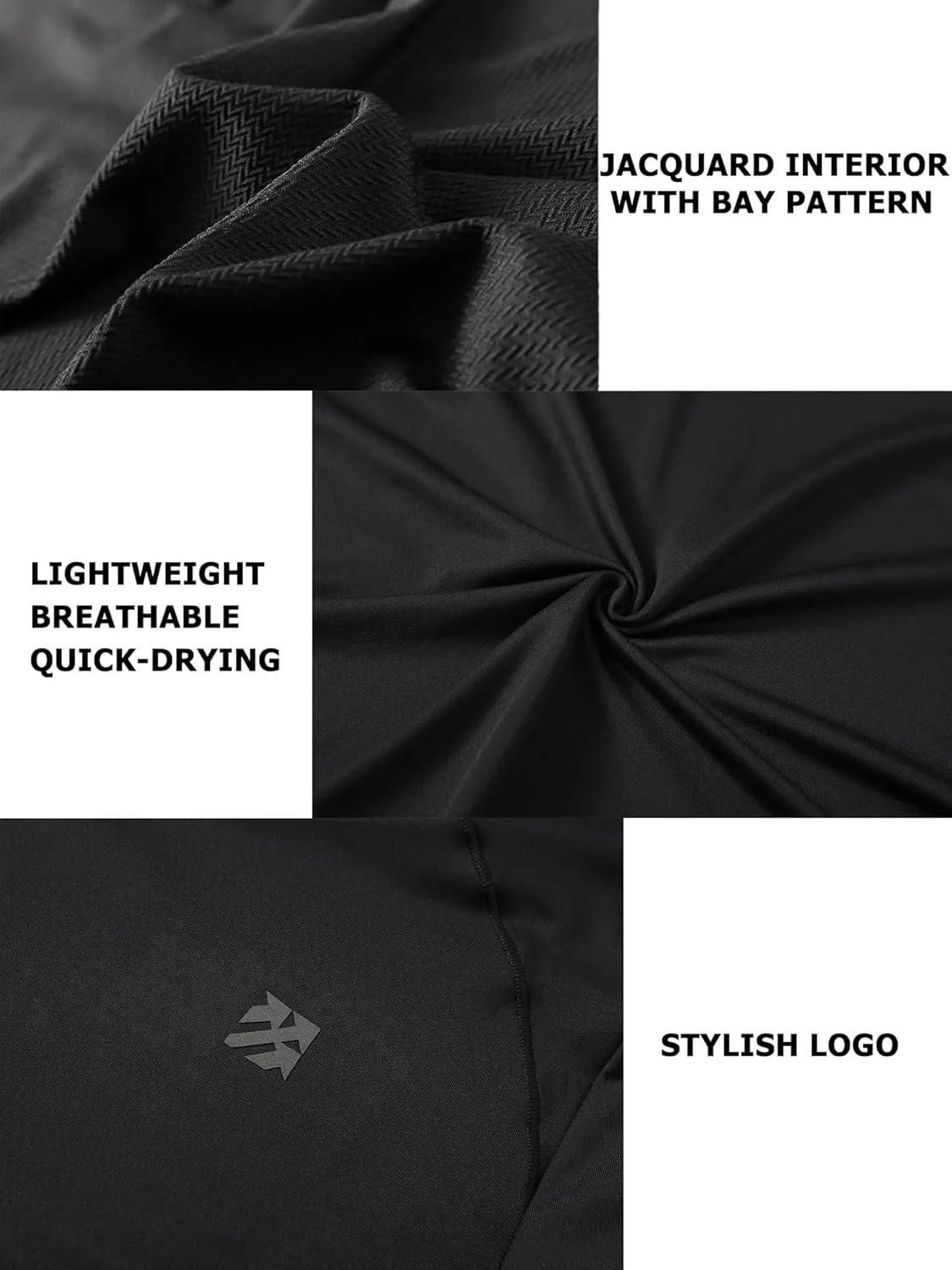 Mens Running Shirts Skinny Moisture Wicking Quarter Zip Pullover Workout Outdoor Sports Golf Pickleball Shirts for Men