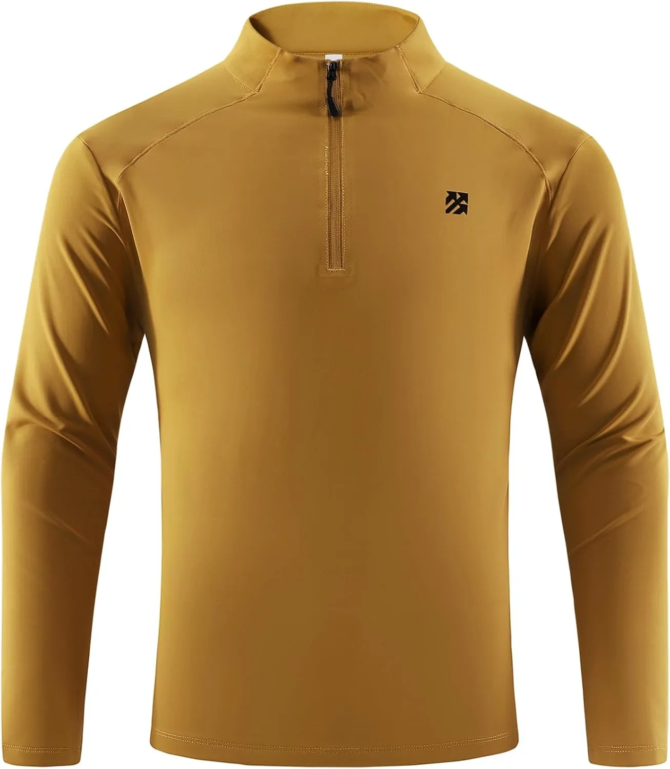 Mens Running Shirts Skinny Moisture Wicking Quarter Zip Pullover Workout Outdoor Sports Golf Pickleball Shirts for Men